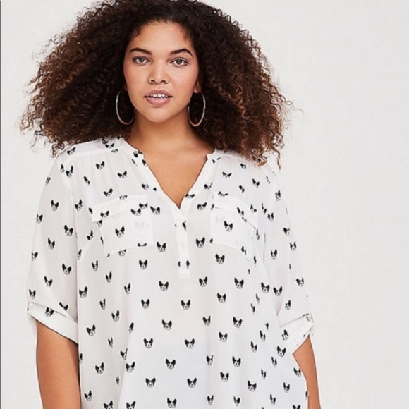 torrid Tops - Torrid French bulldog blouse